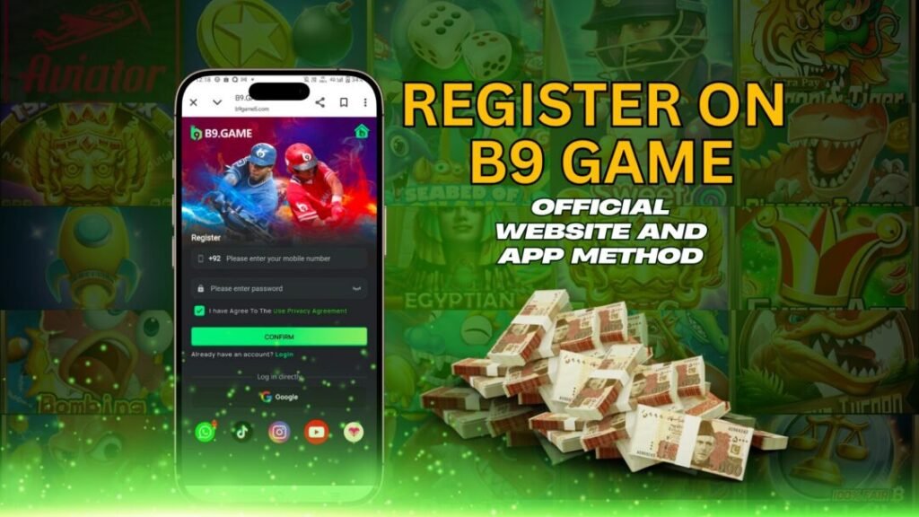 How to Register and Log In to B9 Game